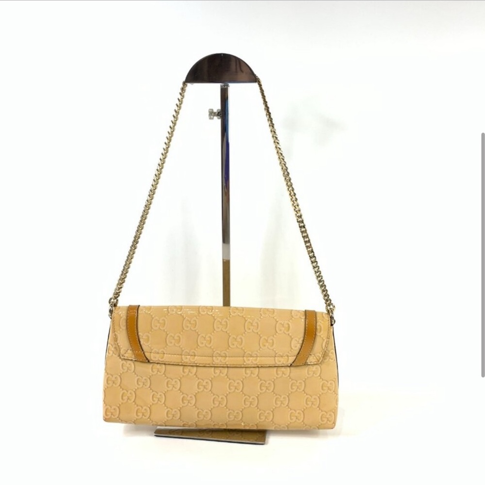 Gucci Patent Beige Shoulder Bag - Picture 2 of 16